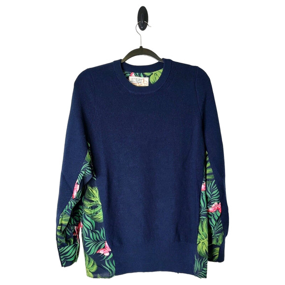 NEW Sandrine Rose French Worker XS Comfy Oversized Sweater Tropical Free People - Picture 4 of 14